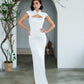 Cap Sleeve Corset Cut-Out Maxi Dress