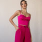 Belted Wide-Leg Suit 2-Piece