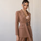 Belted Wide-Leg Suit 2-Piece
