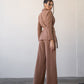 Belted Wide-Leg Suit 2-Piece