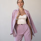 Belted Wide-Leg Suit 2-Piece