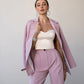 Belted Wide-Leg Suit 2-Piece