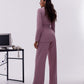 Belted Wide-Leg Suit 2-Piece