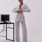 Belted Wide-Leg Suit 2-Piece