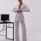 Belted Wide-Leg Suit 2-Piece