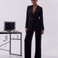 Belted Wide-Leg Suit 2-Piece