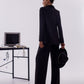 Belted Wide-Leg Suit 2-Piece