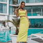 Sleeveless Top & Midi Skirt 2-Piece Set