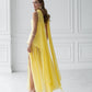 Strapless Back Scarf Overskirt Maxi Dress