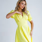 Square Neck Mini Dress