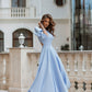 Backless Puff-Sleeve Midi Dress