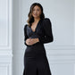 V-neck Puff Sleeve Maxi Dress