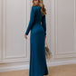 V-neck Puff Sleeve Maxi Dress