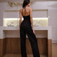Bow Top Backless Jumpsuit