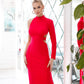 One-Shoulder Cut-Out Midi Dress