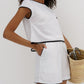 Linen Top & Shorts 2-Piece Set