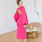 Backless Puff Sleeve Midi Dress