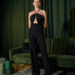 Bow Top Backless Jumpsuit