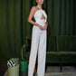 Bow Top Backless Jumpsuit