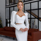 Sweetheart Top & Midi Skirt 2- Piece Set