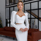 Sweetheart Top & Midi Skirt 2- Piece Set