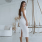 Sweetheart Corseted Midi Dress