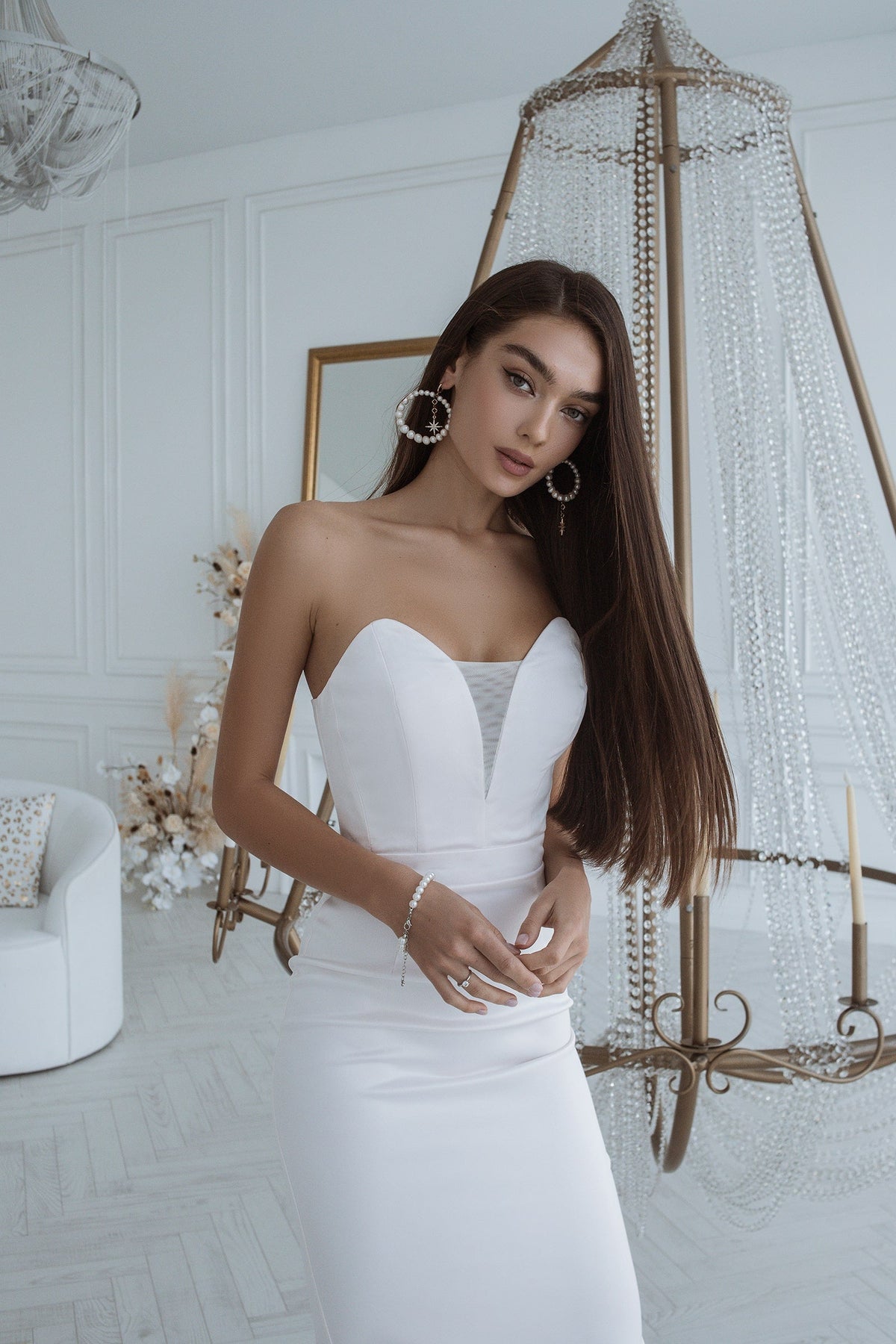 Sweetheart Corseted Midi Dress