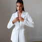 Belted Wide-Leg Suit 2-Piece