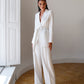 Belted Wide-Leg Suit 2-Piece