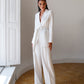 Belted Wide-Leg Suit 2-Piece