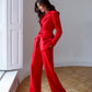 Belted Wide-Leg Suit 2-Piece