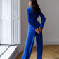 Belted Wide-Leg Suit 2-Piece