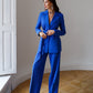 Belted Wide-Leg Suit 2-Piece