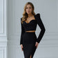 Sweetheart Top & Midi Skirt 2- Piece Set