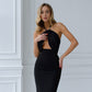 Julie Cut-Out Halter Midi Dress