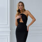 Julie Cut-Out Halter Midi Dress