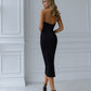 Julie Cut-Out Halter Midi Dress
