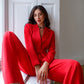 Belted Wide-Leg Suit 2-Piece