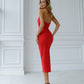 Julie Cut-Out Halter Midi Dress