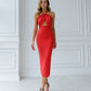 Julie Cut-Out Halter Midi Dress