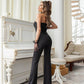 Strapless Bow-Detail Jumpsuit