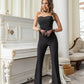 Strapless Bow-Detail Jumpsuit