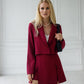 Crop Jacket Skirt Suit 2-Piece