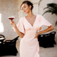 V-Neck Midi Dress