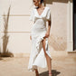V-Neck Midi Dress