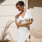 V-Neck Midi Dress