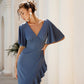 V-Neck Midi Dress