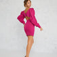 Backless Puff Sleeve Mini Dress