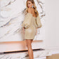 Puffed Sleeve Mini Dress