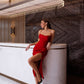 Satin Midi Dress